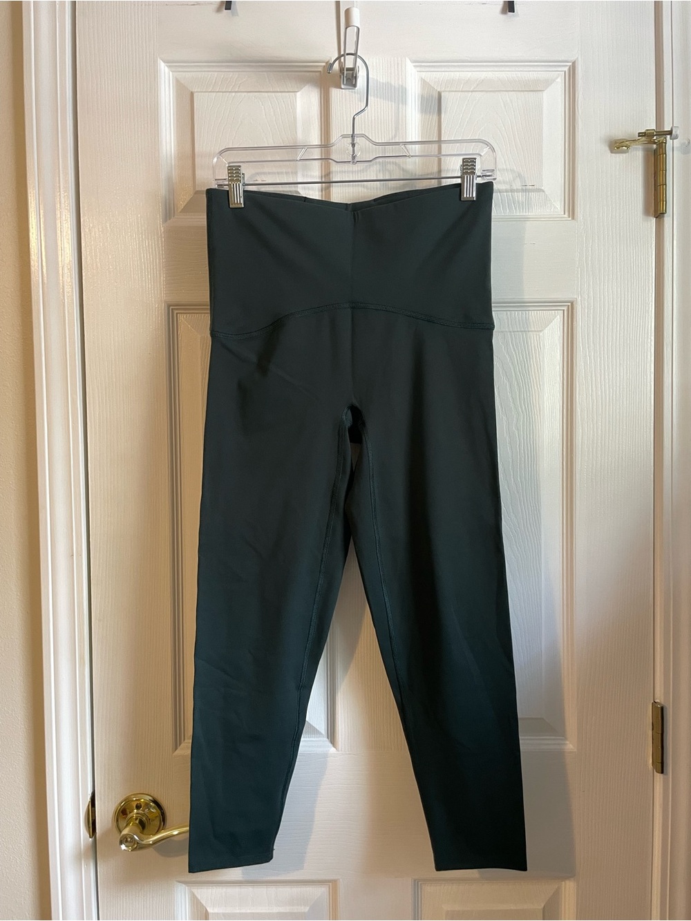 SPANX High-Waist Green Sculpting Leggings, Size L